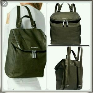 Michael Kors Olive/Military Green Backpack.